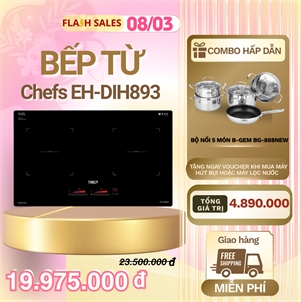 Bếp từ đôi Chefs EH-DIH893